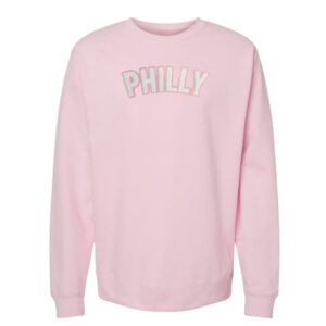 pink philly crewneck sweatshirt