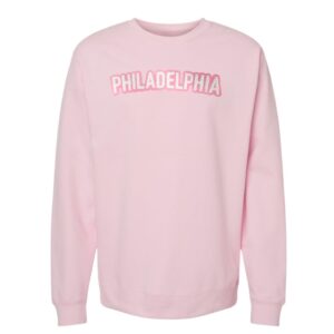 pink philadelpha crewneck sweatshirt