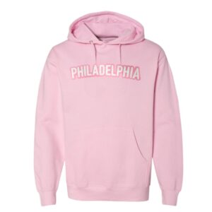 pink philadelphia hoodie